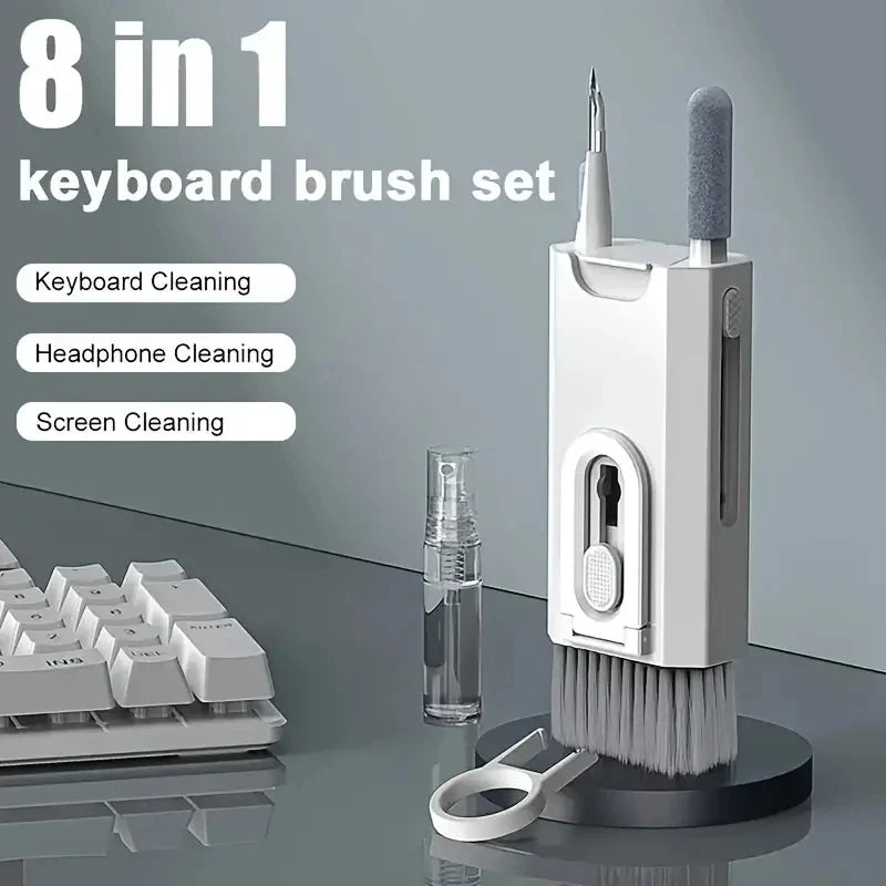 Ultimate 8-in-1 Keyboard and Earphones Cleaning Kit for Airpods, Laptops, Tablets, and Screens