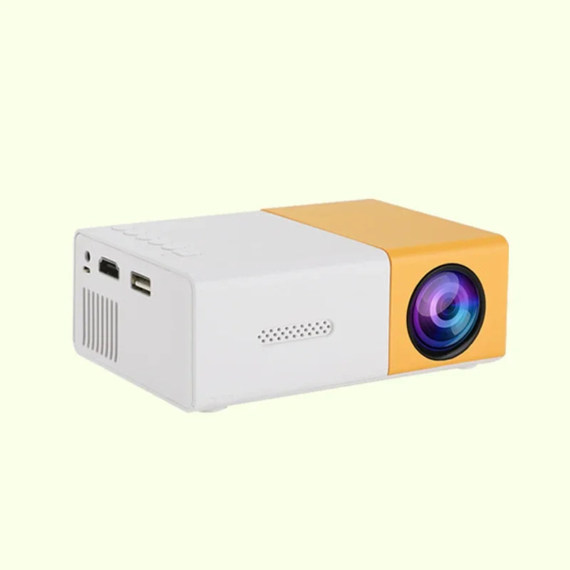 YG300 Portable Projector: Wireless Connection and USB/HDMI Compatibility for Your Home